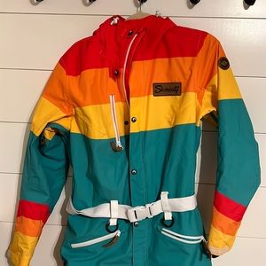 Shinesty OOSC women’s onesie ski suit -size large